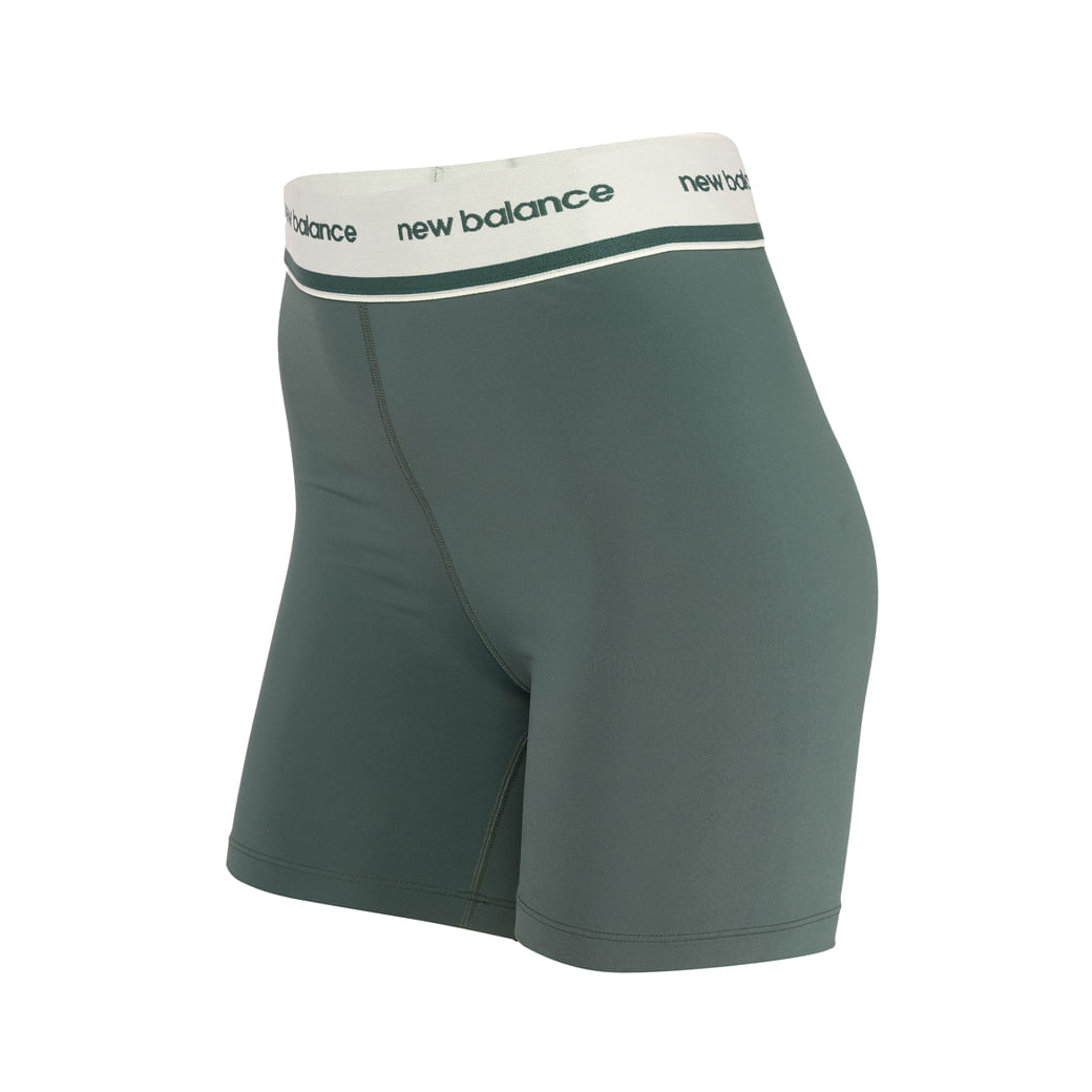 New Balance Bermuda WS41182B-NWG F ESSENTIALS ACTI Verde Folha Poliamida -11-